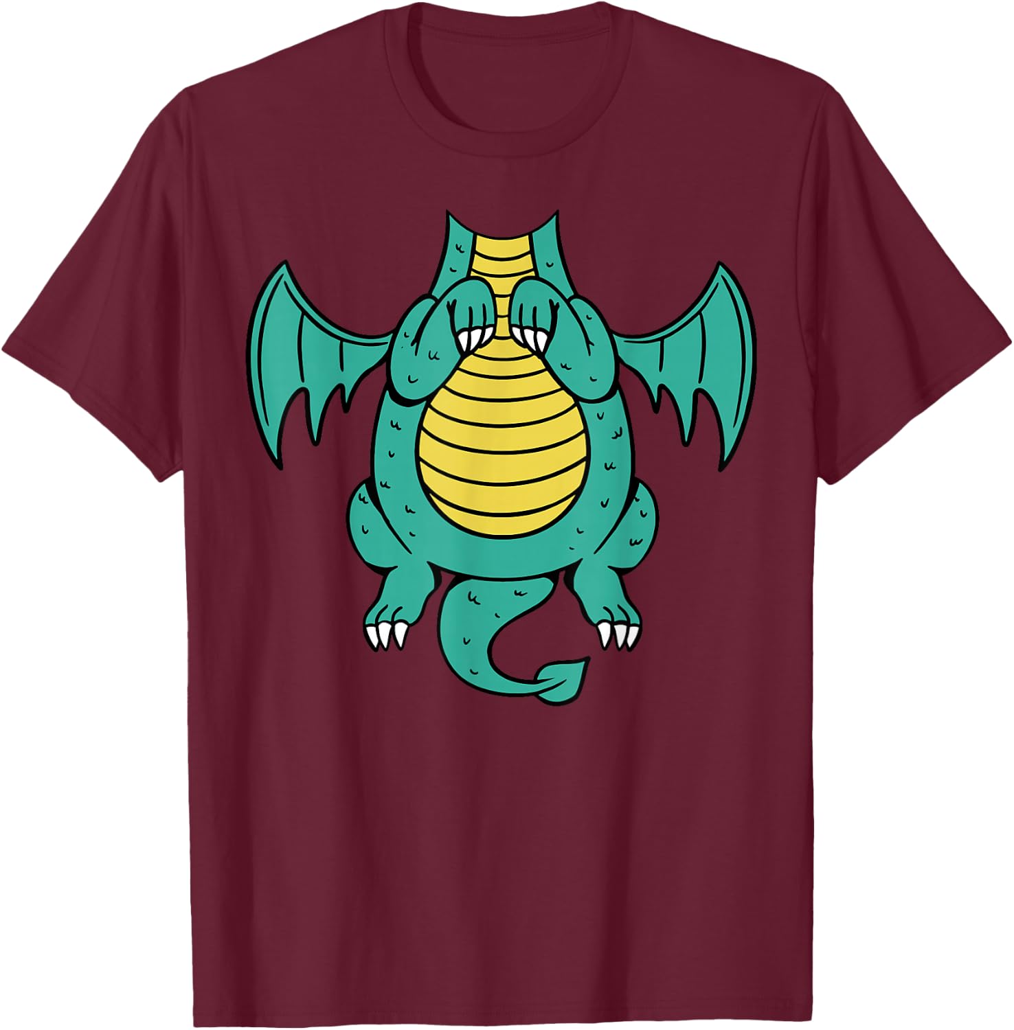 Drachenkostüm Drache Drachen Kostüm Kind Erwachsene Kinder T-Shirt - T-Shirt | Maroon