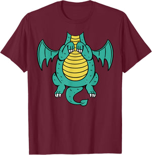 Drachenkostüm Drache Drachen Kostüm Kind Erwachsene Kinder T-Shirt - T-Shirt | Maroon