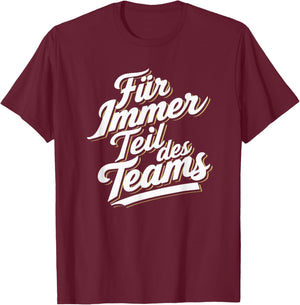 Für Immer Teil - Trainer Abschied Ruhestand Danke Fußball T-Shirt - T-Shirt | Maroon