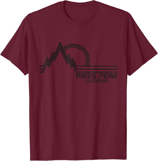Souvenir Pikes Peak, Colorado T-Shirt - T-Shirt | Maroon