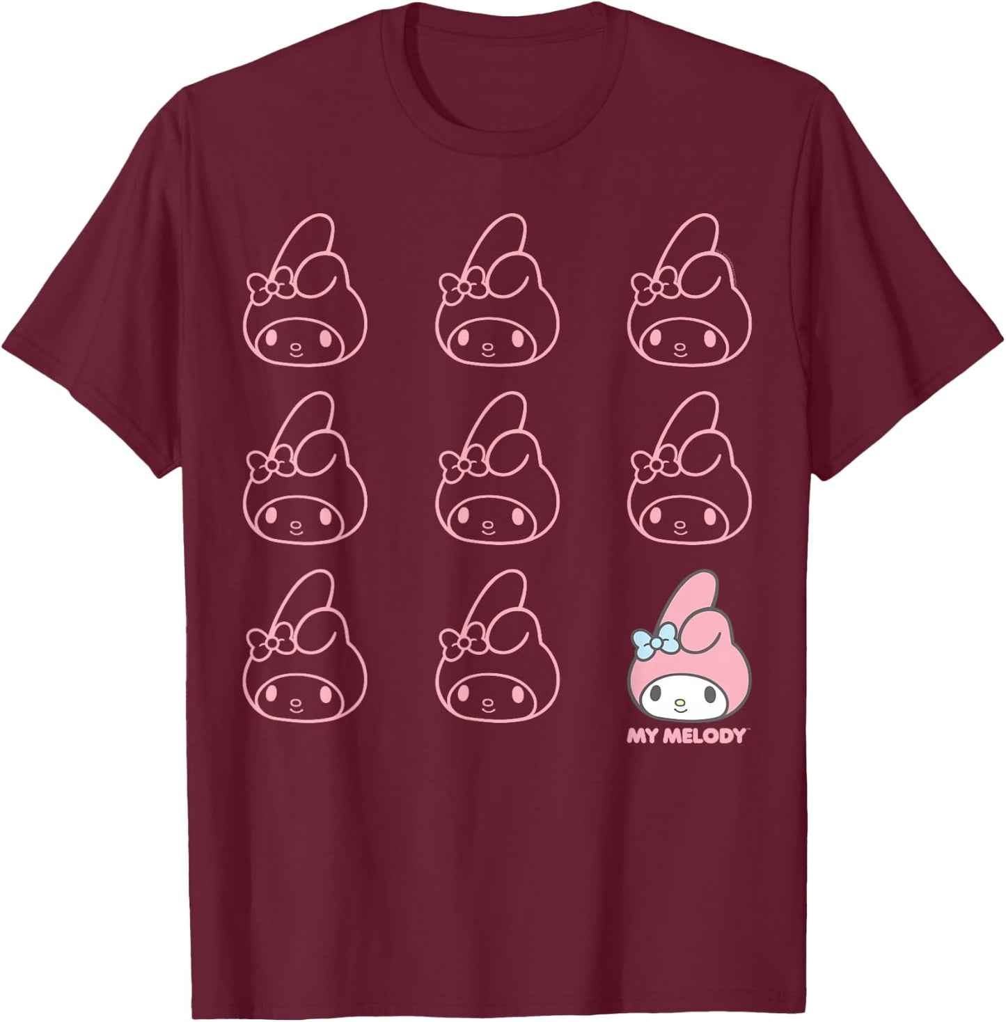 My Melody Real T-Shirt - T-Shirt | Maroon