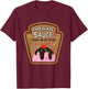 Chocolate Sauce Halloween Costume Condiment Ice Cream Shirts T-Shirt - T-Shirt | Maroon