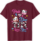 Pink Or Blue Titi Loves You Cow Baby Gender Reveal T-Shirt - T-Shirt | Maroon