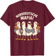 Möwe Norddeutsche Mafia T-Shirt - T-Shirt | Maroon