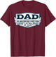 Dad The Man Who Has Everything Except A Full Head of Hair T-Shirt - T-Shirt | Maroon