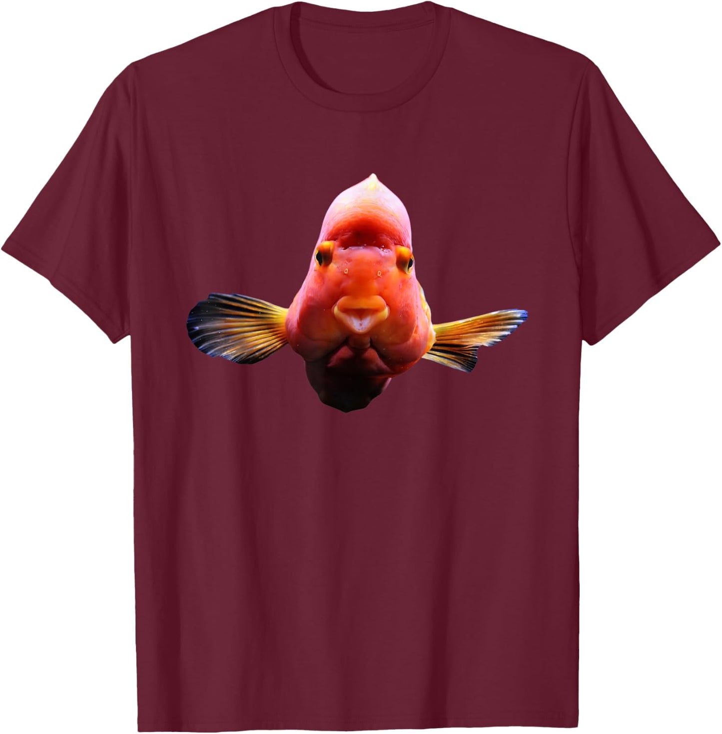 Blood Parrot Cichlid T-Shirt - T-Shirt | Maroon