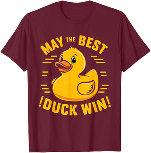 Rubber Duck Racing Team Family Competition Race T-Shirt - T-Shirt | Maroon