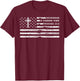 Fatherhood is Kingdom Work Christian Dad US Flag Fathers Day T-Shirt - T-Shirt | Maroon