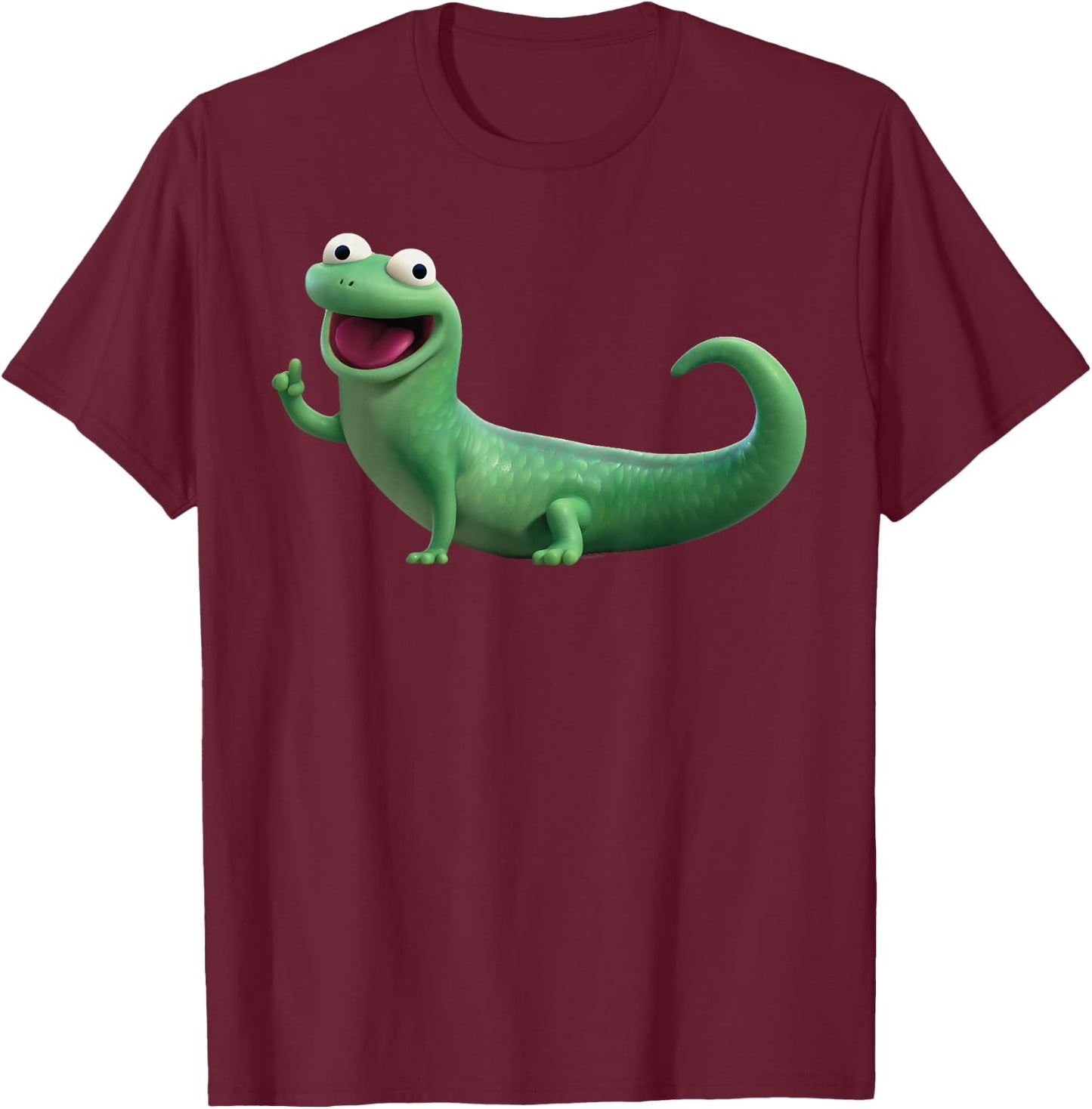 Disney & Pixar's Hoppers Tom Lizard Big Pose T-Shirt - T-Shirt | Maroon