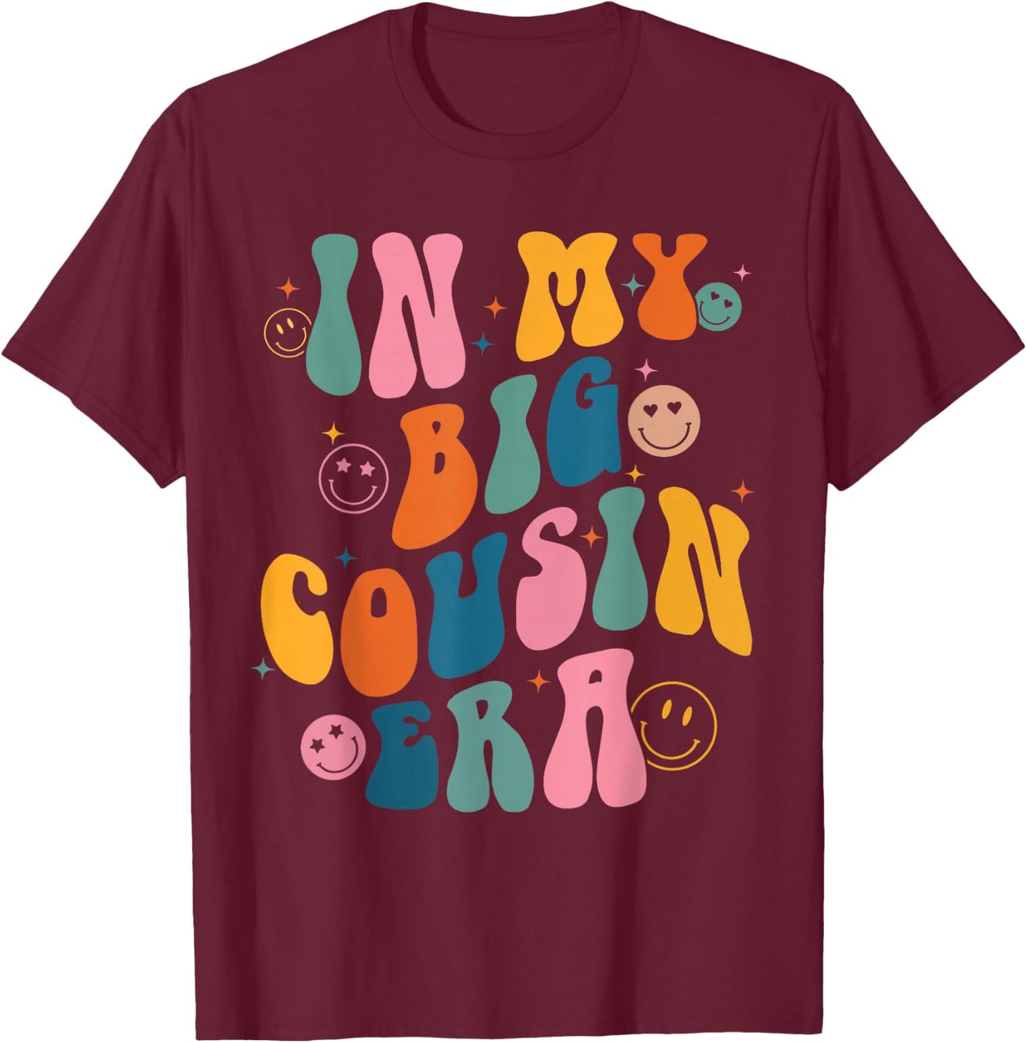 Retro In My Big Cousin Era, Lustig, Coole Cousins Club Kleinkind T-Shirt - T-Shirt | Maroon