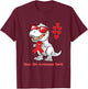 T-rex Dinosaur Blood Clot Awareness Day Dino Toddlers T-Shirt - T-Shirt | Maroon