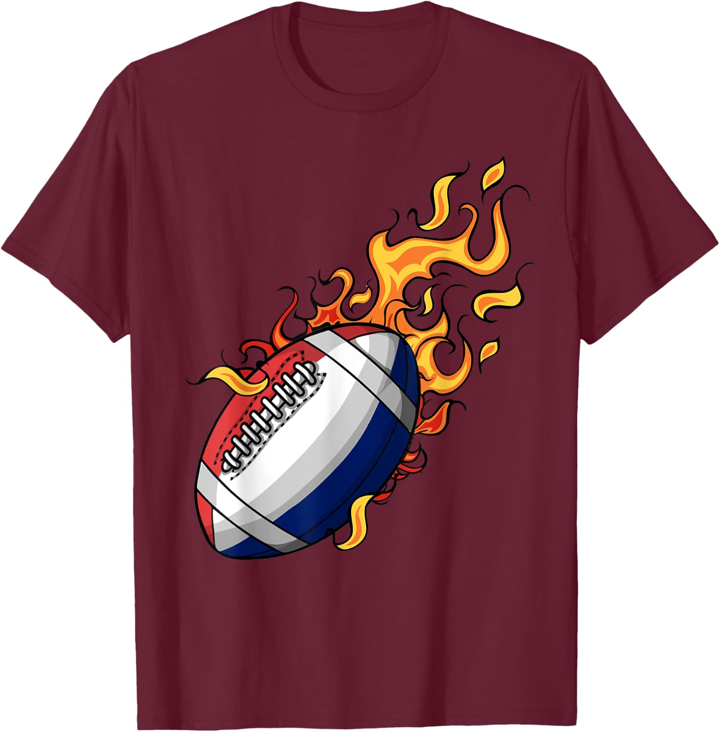 Men's Men's Women's Rugby Player Shirt, Black, S T-Shirt - T-Shirt | Maroon