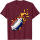 Men's Men's Women's Rugby Player Shirt, Black, S T-Shirt - T-Shirt | Maroon
