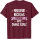 Unique Man Gift Humour Name Personalized Nicolas T-Shirt - T-Shirt | Maroon