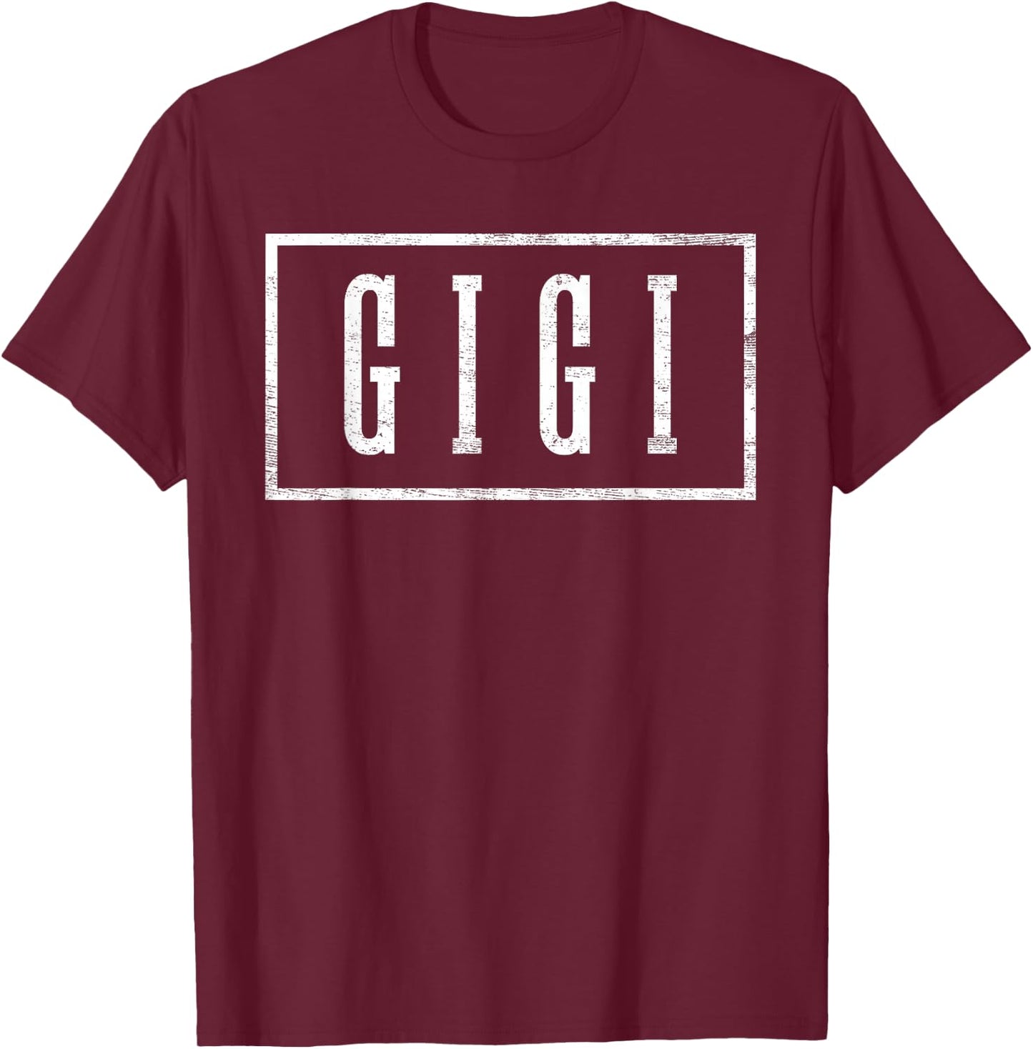 Gigi - Sleek Framed Design Mother's Day Gigi T-Shirt - T-Shirt | Maroon
