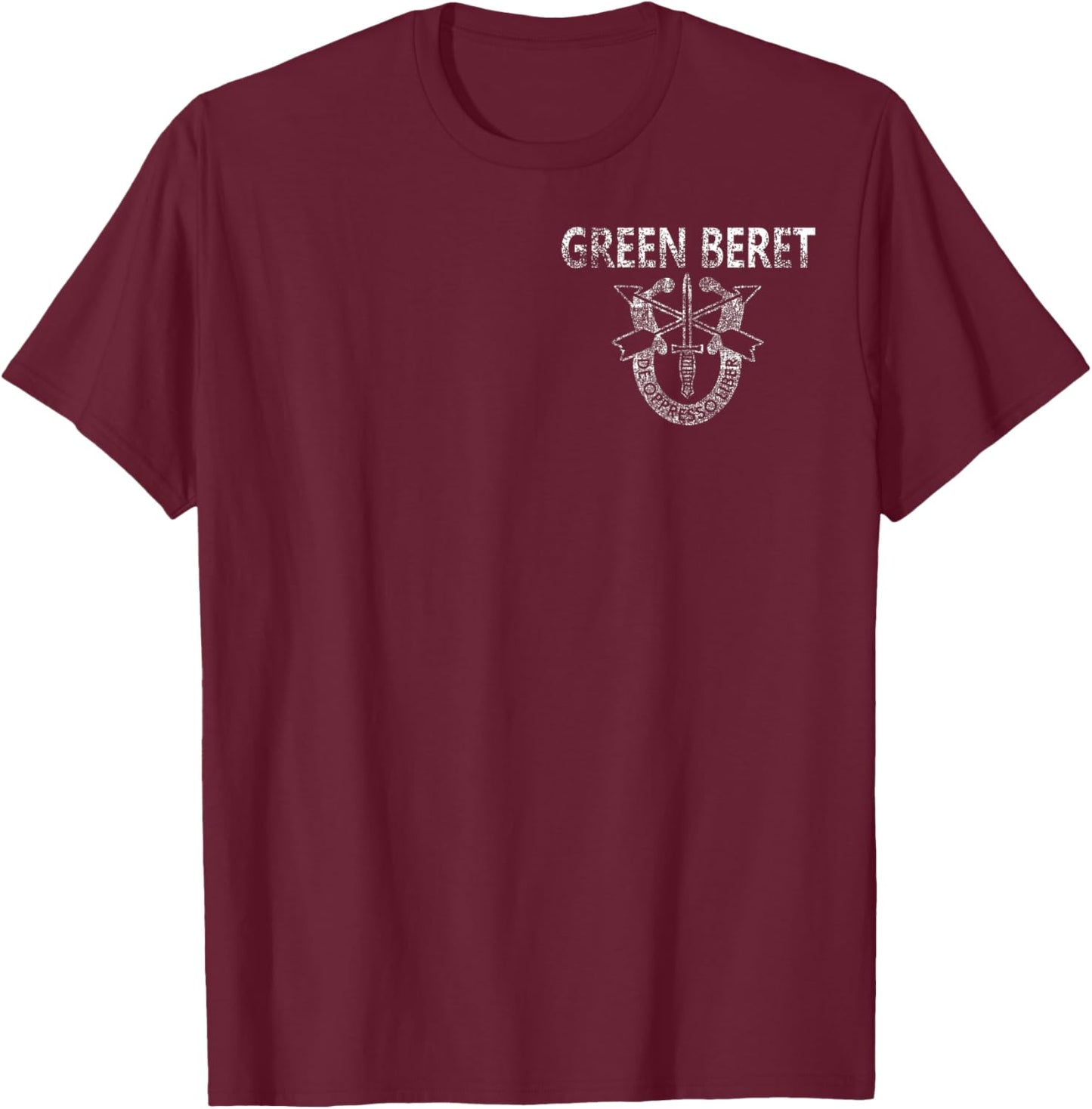 Green Beret Threat - RELAXED FIT T-Shirt - T-Shirt | Maroon