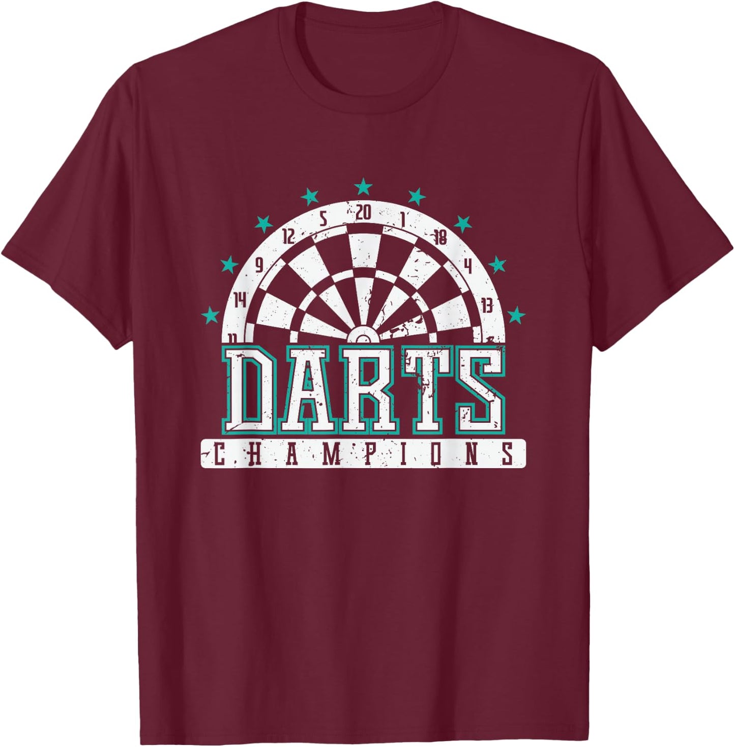 Darts Champion T-Shirt - T-Shirt | Maroon