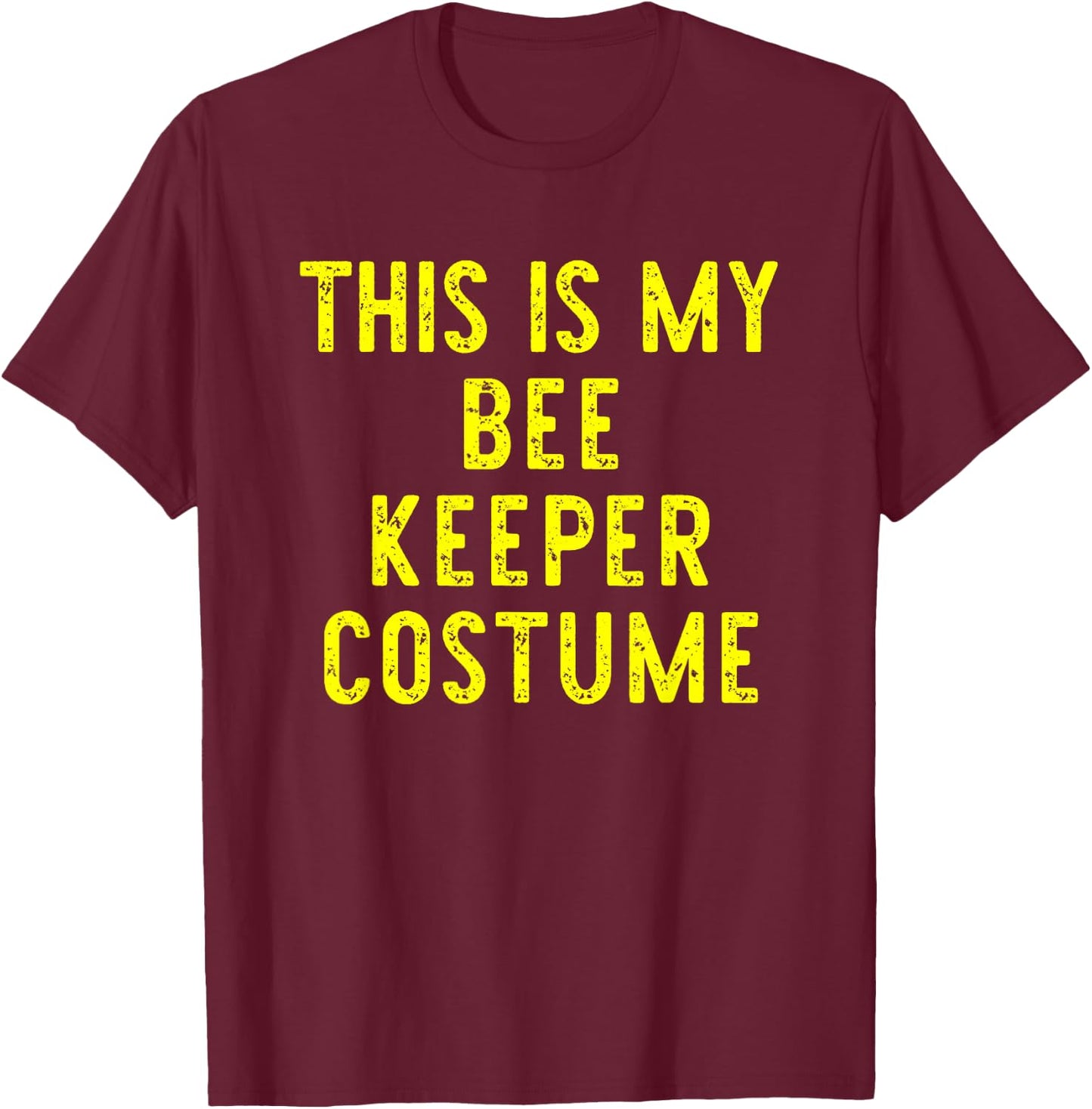 This is My Bee-Keeper Costume Halloween Simple Kid Beekeeper T-Shirt - T-Shirt | Maroon