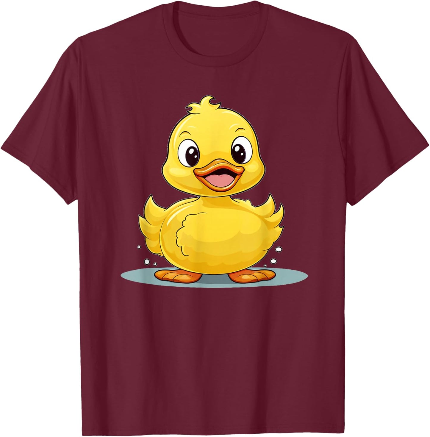 Cute Duckling for yellow dabbling Ducks T-Shirt - T-Shirt | Maroon