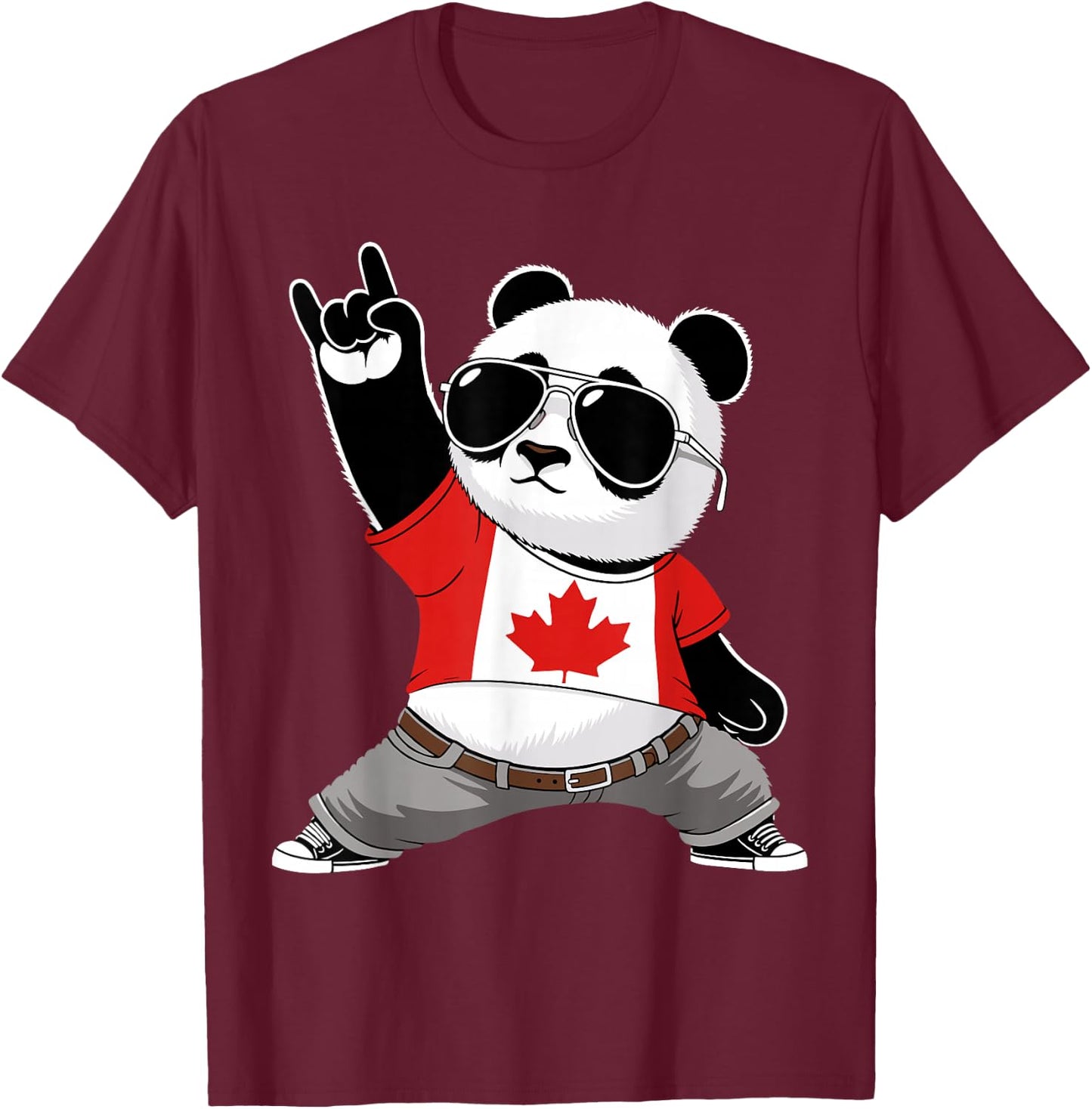 Drapeau Canadien pour Hommes, Femmes, Enfants Canada T-Shirt - T-Shirt | Maroon