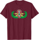 EOD Badge Warrior - Explosive Ordnance Disposal T-Shirt - T-Shirt | Maroon