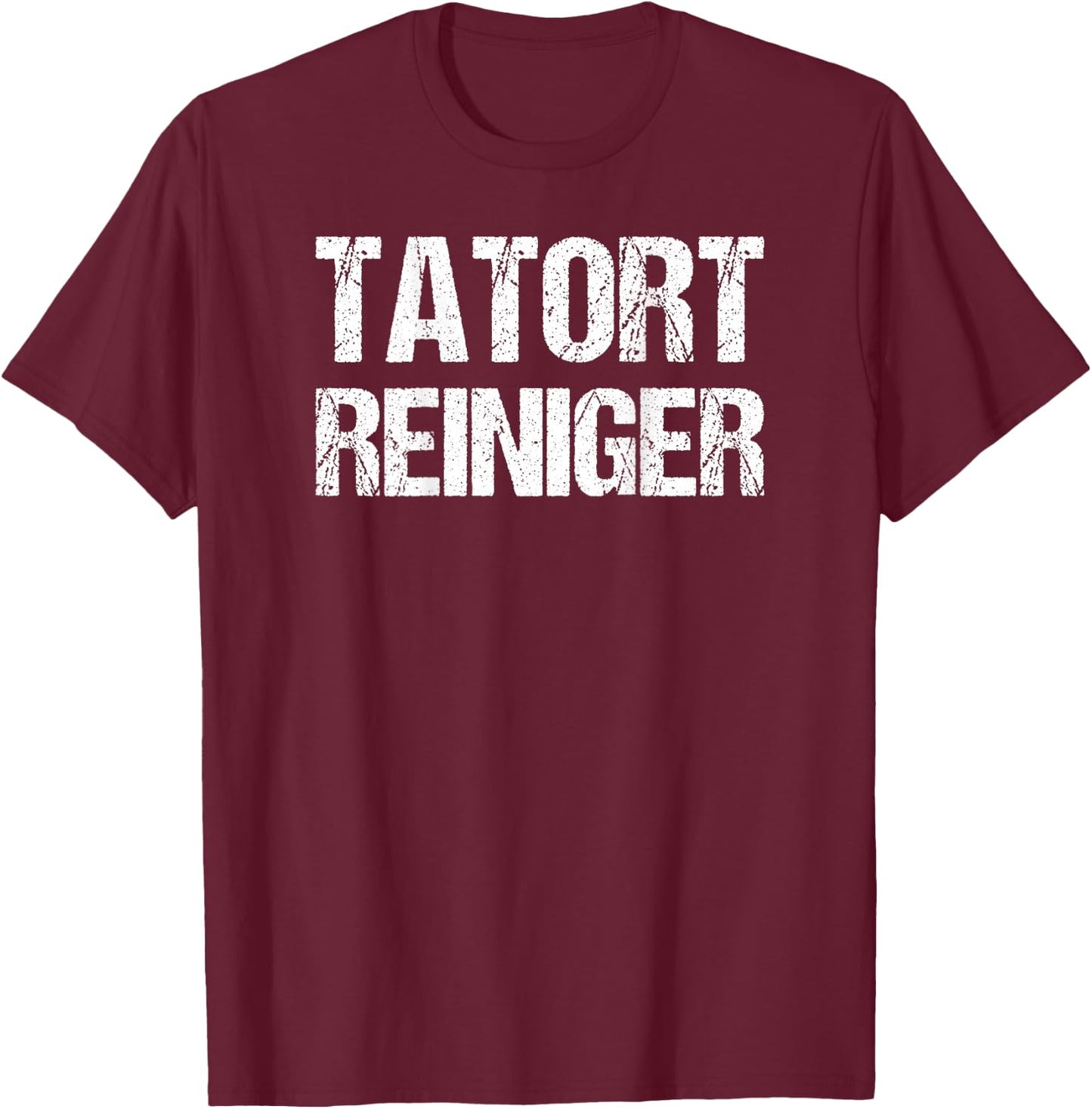 Tatort Cleaner Costume Fancy Dress Moth Party Funny , black T-Shirt - T-Shirt | Maroon