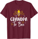 Grandpa to Bee Pregnancy Announcement Baby Shower Grandpa T-Shirt - T-Shirt | Maroon