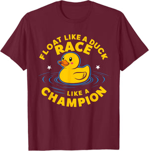Rubber Duck Racing Team Family Competition Race T-Shirt - T-Shirt | Maroon