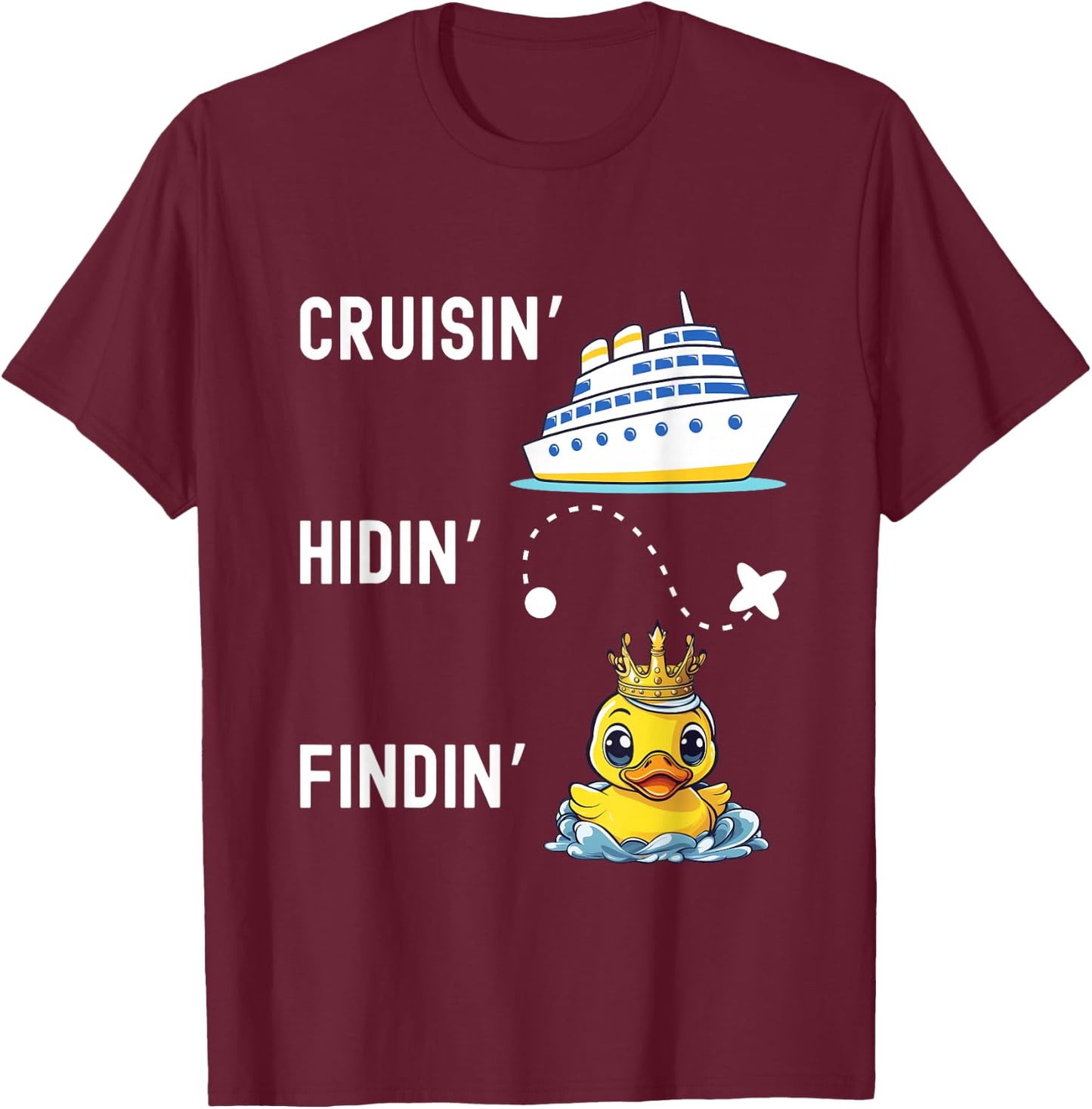 Rubber Duck Hunter Cruise Duck Hunting T-Shirt - T-Shirt | Maroon