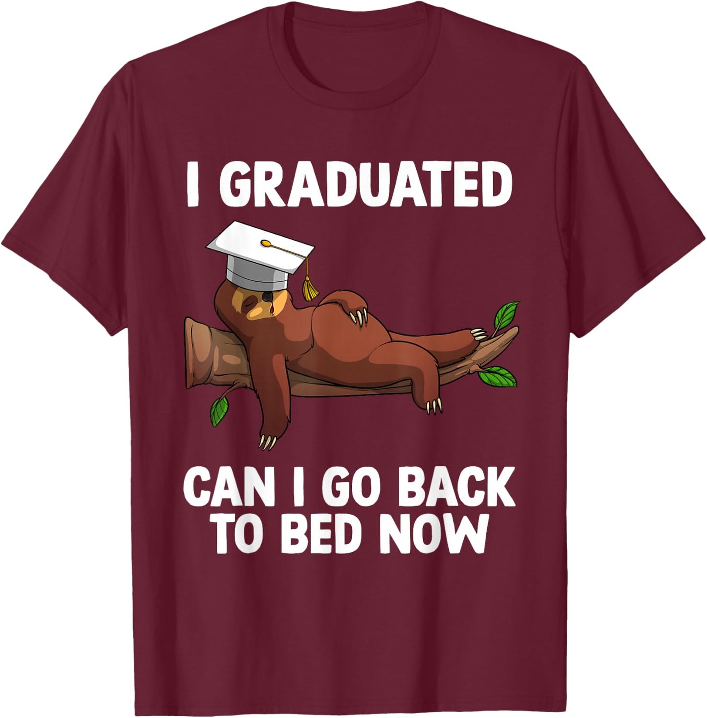 Funny Graduation Art Women PhD MBA Masters Graduated T-Shirt - T-Shirt | Maroon