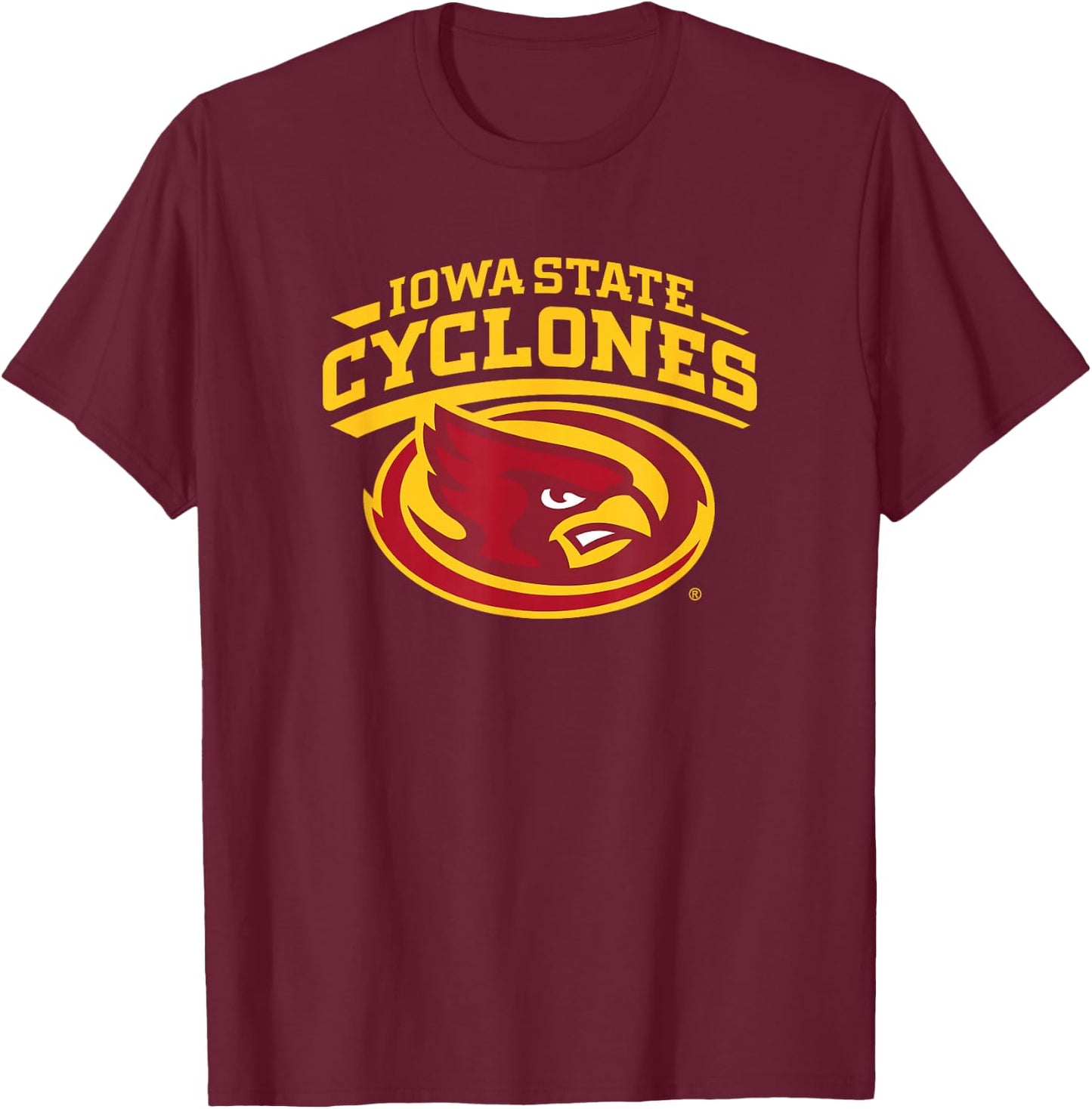 Iowa State Cyclones Cy Mascot Officially Licensed T-Shirt - T-Shirt | Maroon