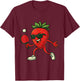 Tennis de Table Fraise T-Shirt - T-Shirt | Maroon