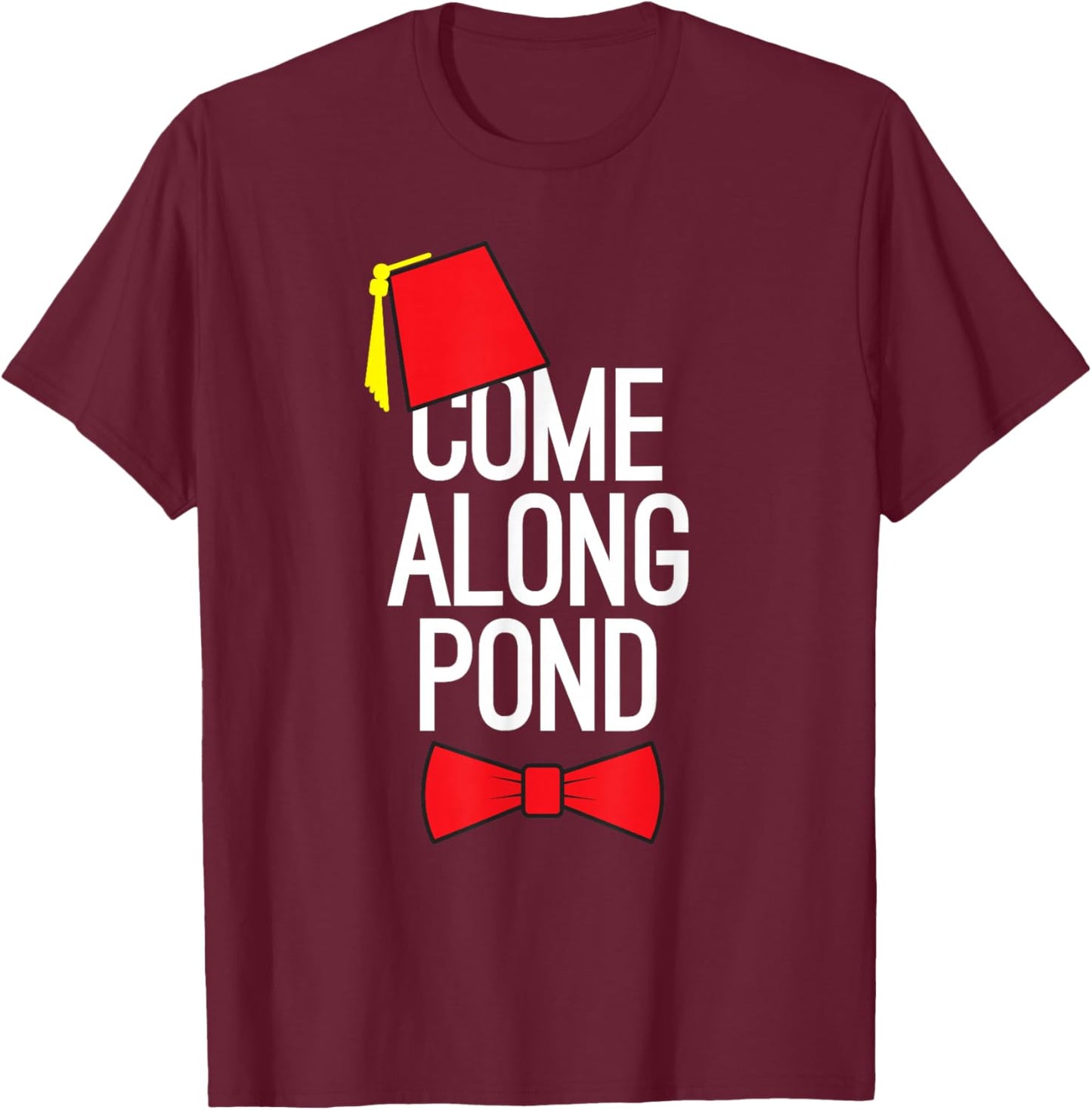 Come Along Pond Raggedy Man Goodbye T-Shirt - T-Shirt | Maroon