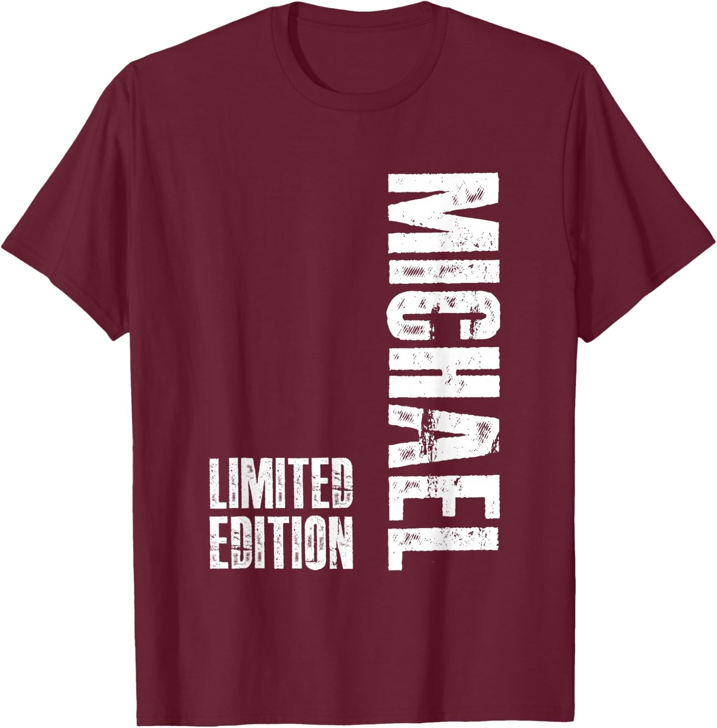 Lustiges Michael Geschenk Personalisiert Geburtstag Michael T-Shirt - T-Shirt | Maroon