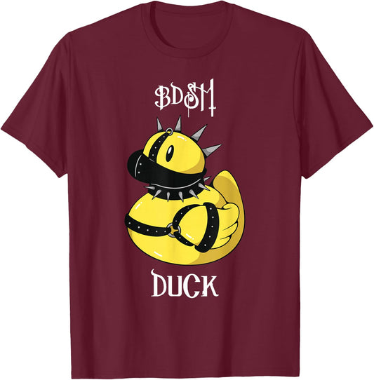 BDSM Duck Gag Fetish Bondage Gift T-Shirt - T-Shirt | Maroon