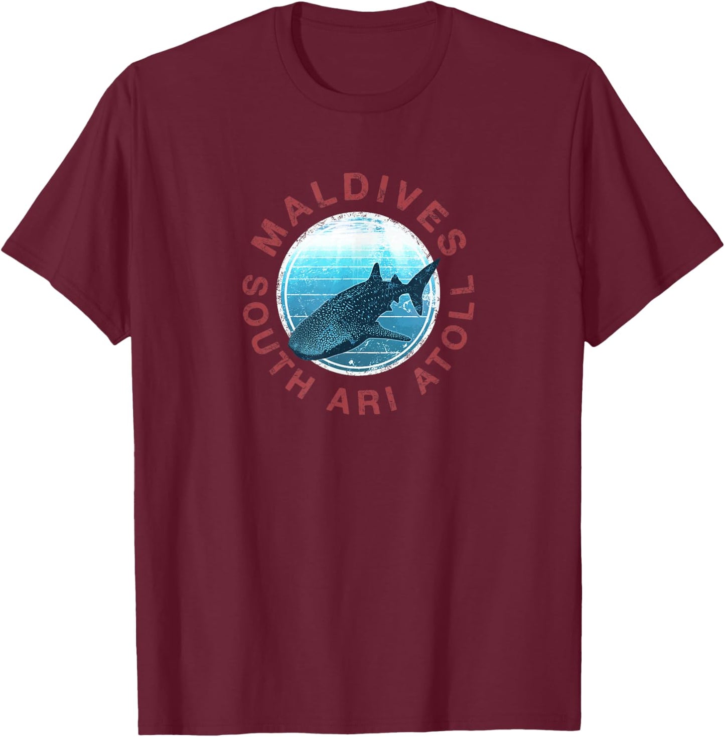 DIVE Maldives Whale Shark T-Shirt - T-Shirt | Maroon