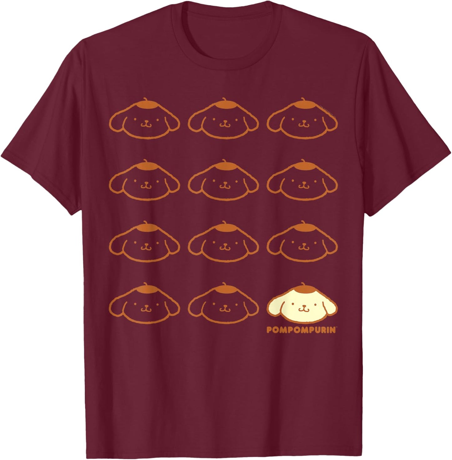 Pompompurin Real T-Shirt - T-Shirt | Maroon