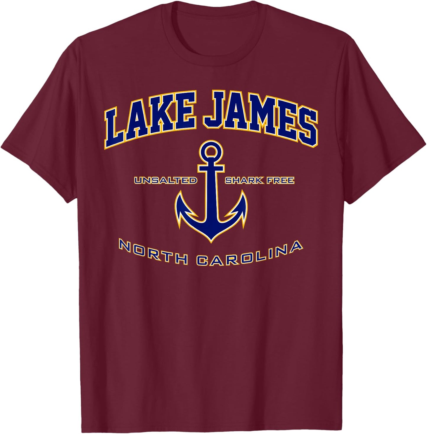 Lake James NC T-Shirt - T-Shirt | Maroon