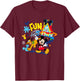 Disney Mickey And Friends Fun Starts Here Funhouse Group T-Shirt - T-Shirt | Maroon
