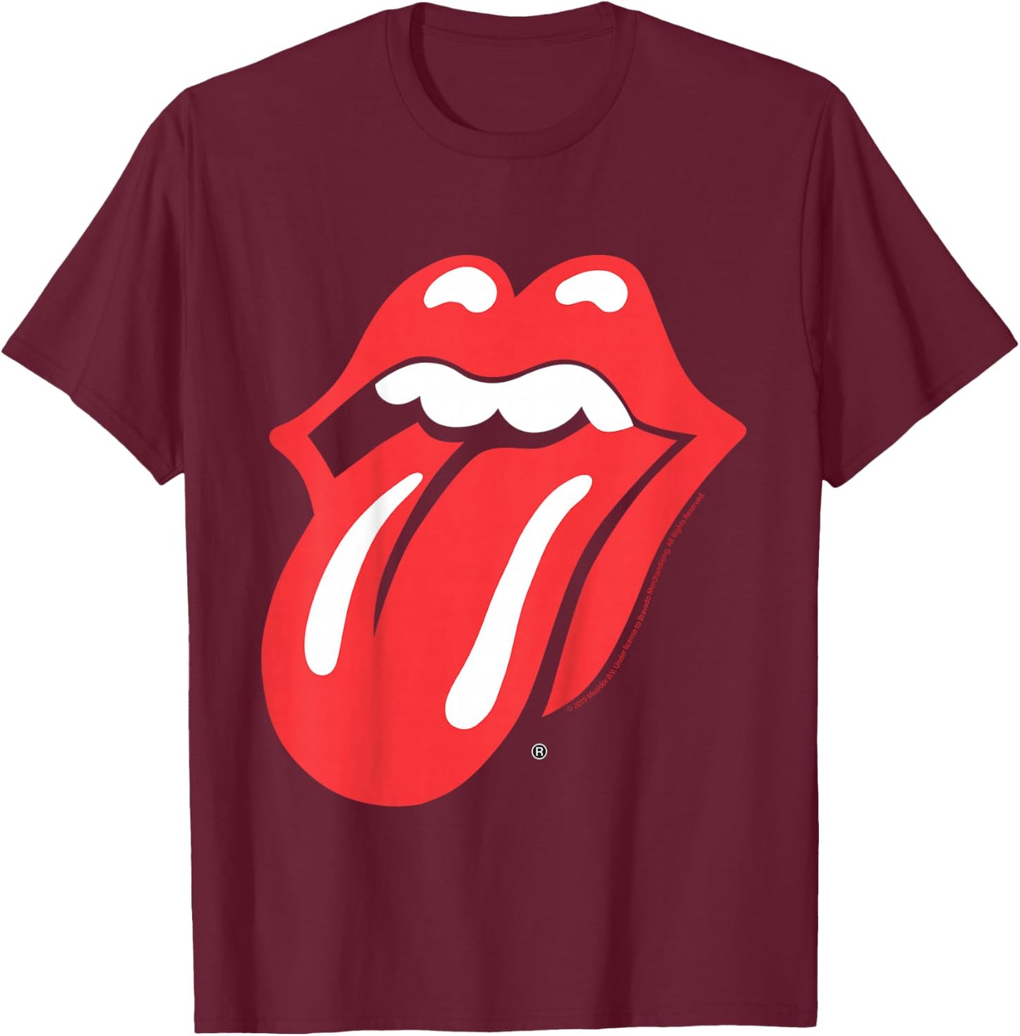 Children's The Classic Tongue of the Rolling Stones, black T-Shirt - T-Shirt | Maroon