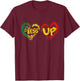 Rasta Hand Heart Jamaican Roots Rastafarian Reggae Music T-Shirt - T-Shirt | Maroon