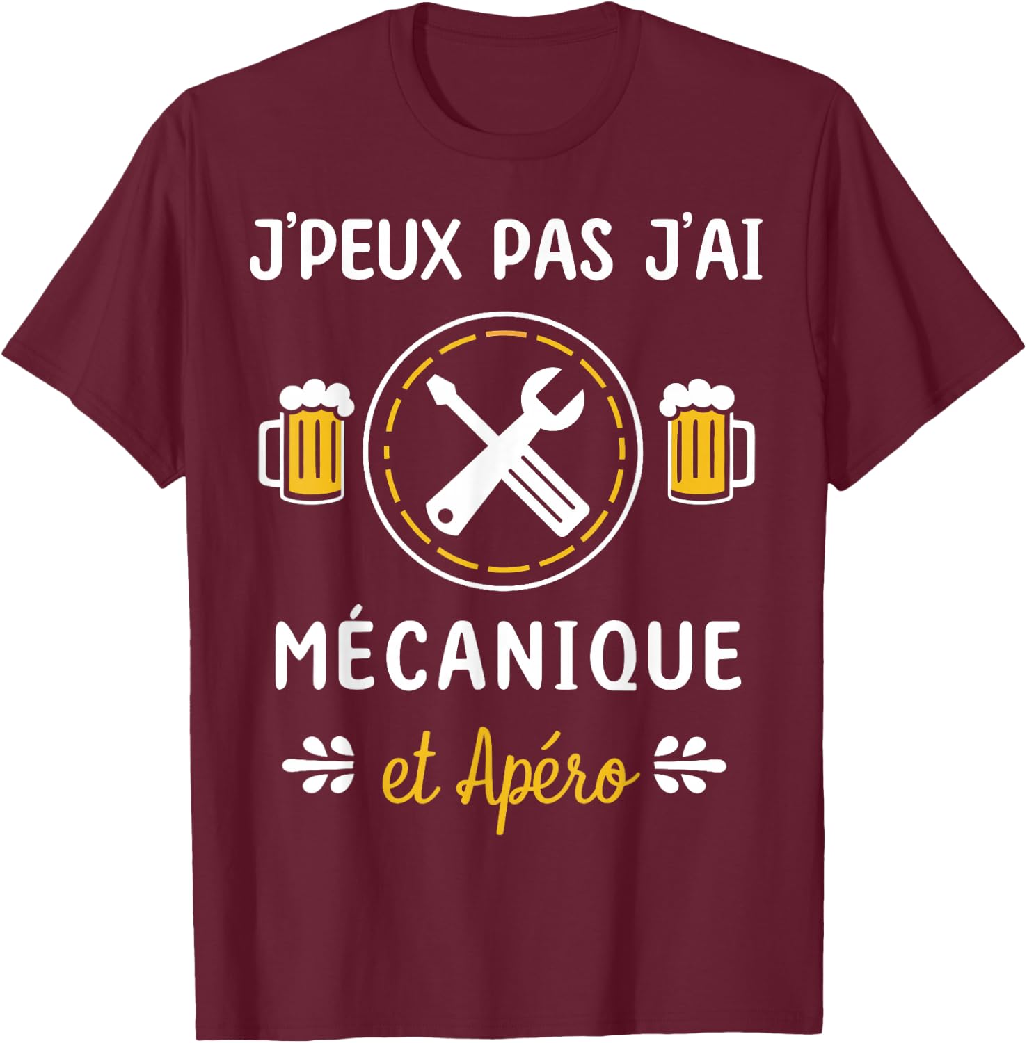 I Can't Have Mechanical T-Shirt - T-Shirt | Maroon