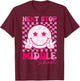 Groovy Next Stop Middle School Elementary School Graduation T-Shirt - T-Shirt | Maroon