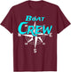 Boat Crew Windrose Kompass Boot Captain Herren Damen Segeln T-Shirt - T-Shirt | Maroon