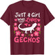 Leopard Gecko Just A Girl Who Loves Geckos Gift T-Shirt - T-Shirt | Maroon