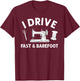 Funny Sewing Knitting Quilting For Sewer Quilter Women Girls T-Shirt - T-Shirt | Maroon