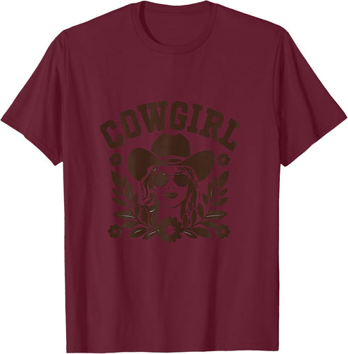 Funny Cowgirl Graphic Women Girls Cowgirl Western Rodeo