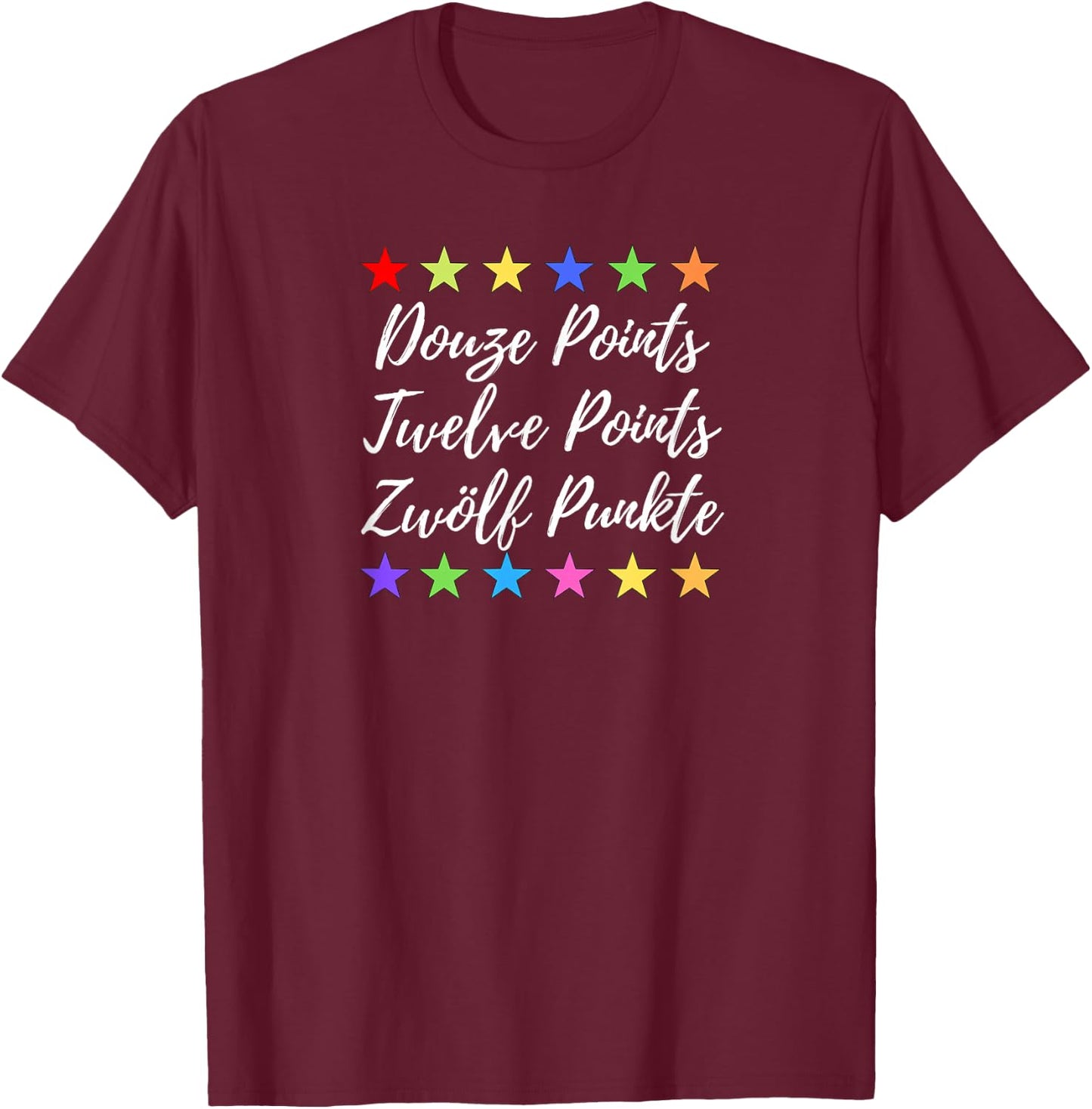 with Twelve Dots Motto for Song Contest Grand Prix, blue T-Shirt - T-Shirt | Maroon