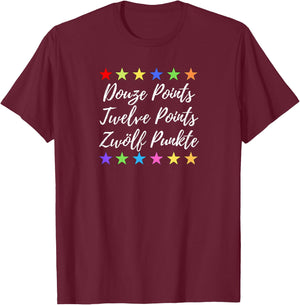 with Twelve Dots Motto for Song Contest Grand Prix, blue T-Shirt - T-Shirt | Maroon