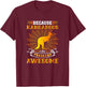 Stunning Kangaroo Design Men Women Kids Australia Kangaroo , Black, S T-Shirt - T-Shirt | Maroon